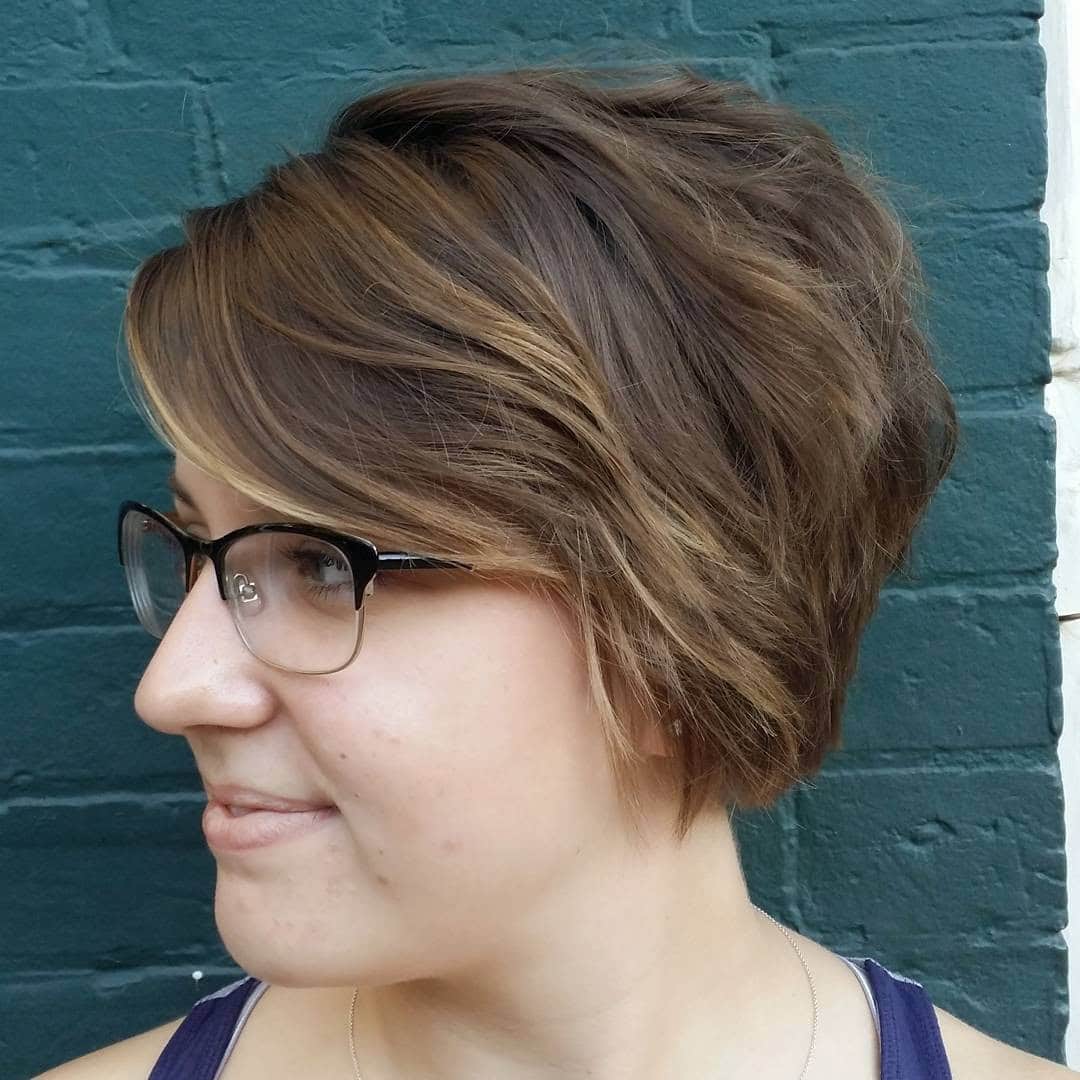 Trendy curly pixie haircut for women over 50