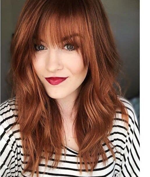 Full Fringe with Loose Curls