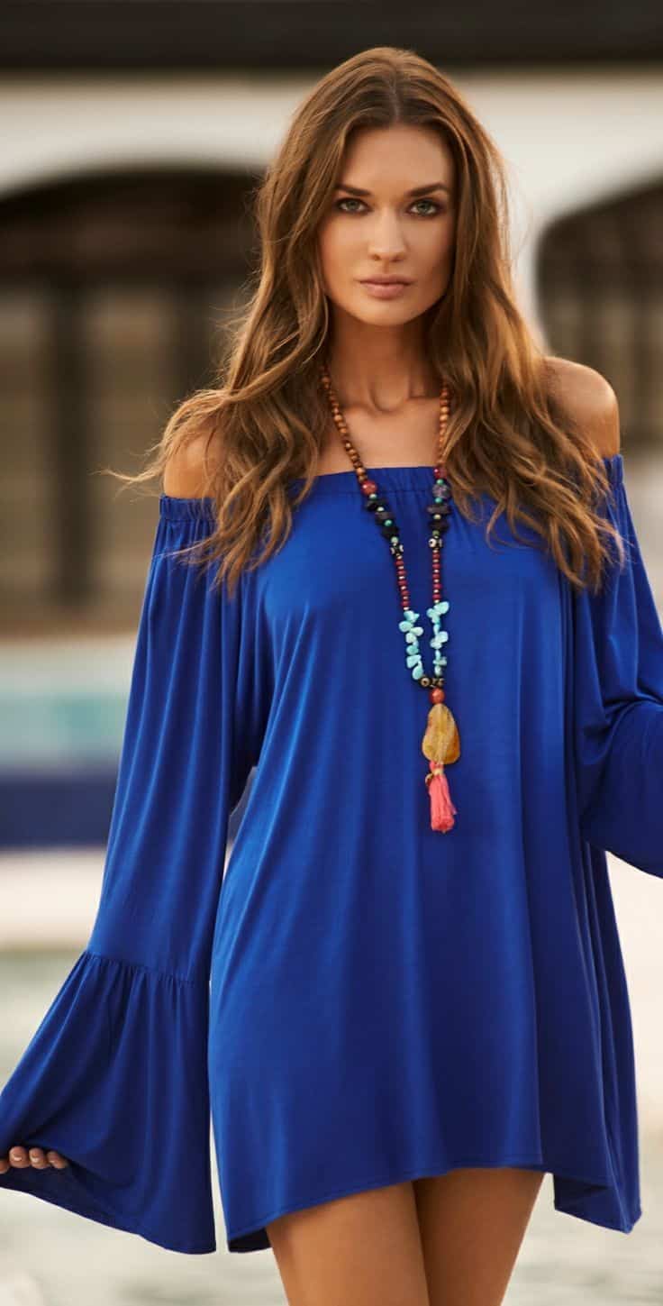 Bell sleeve dress