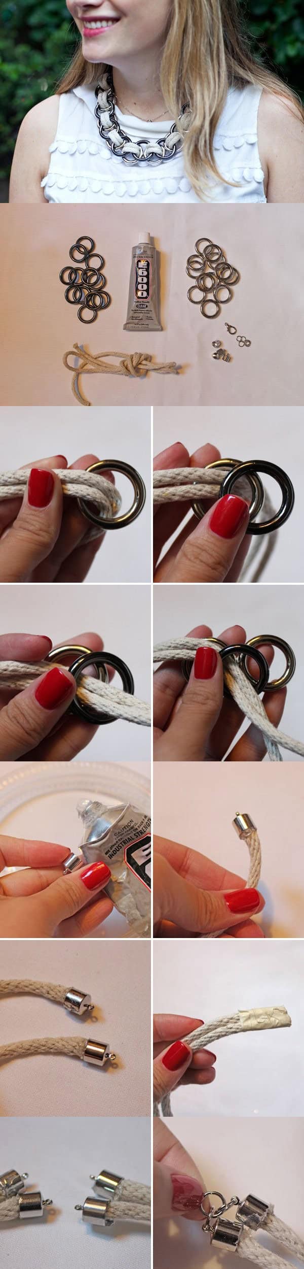 DIY: METAL RING NECKLACE