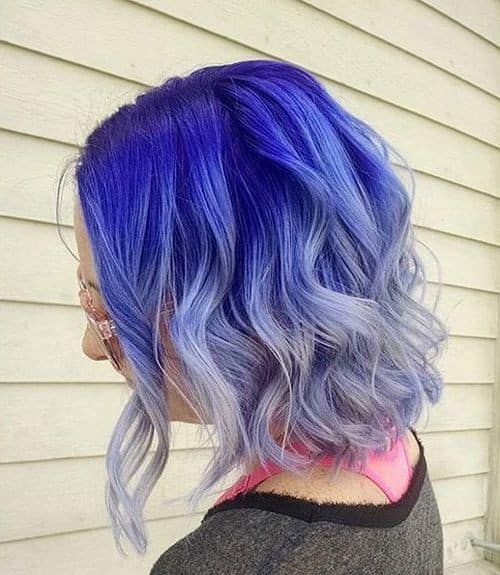 Royal Blue to Ice Blue Ombre