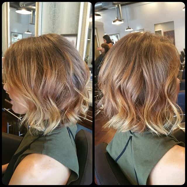 Sombre layered bob