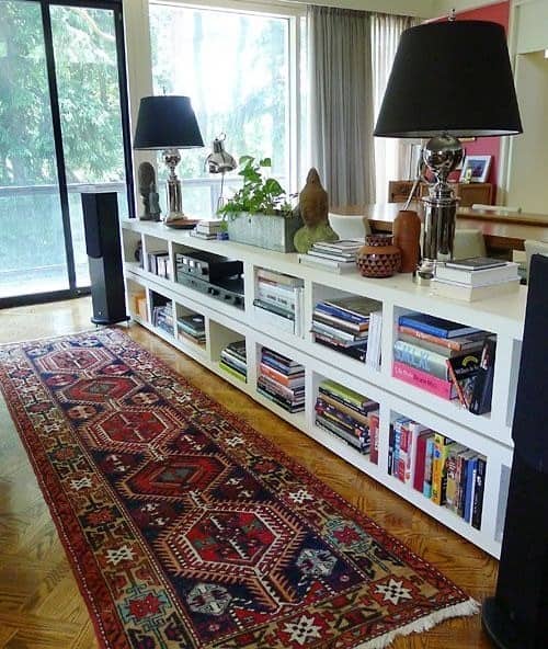 Bookcase Behind the Couch