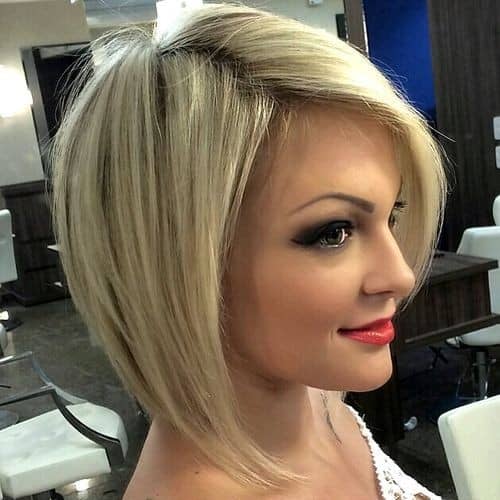 Asymmetrical Bob with Plenty of Body