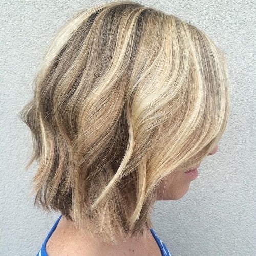 Blonde Highlighted Bob