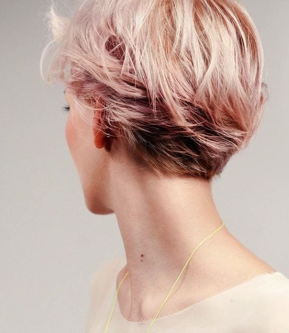 Rose gold short cut