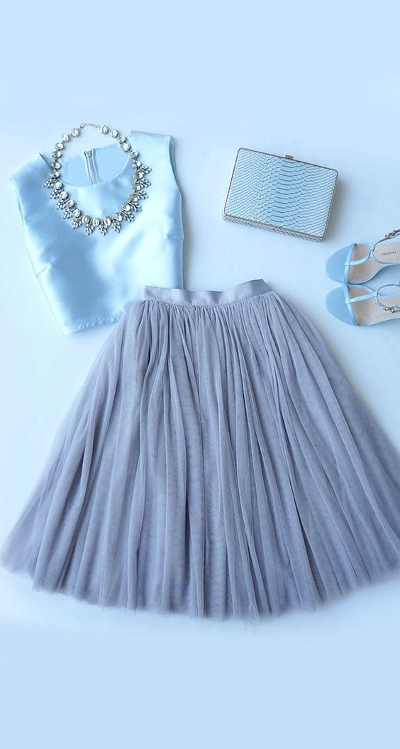 Chic Tulle Skirt Outfit Combination