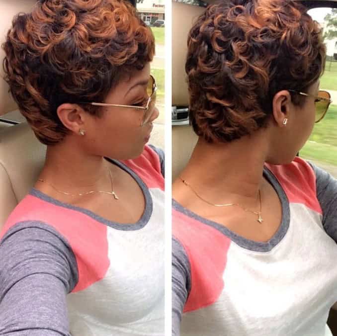 Two-tone short perm