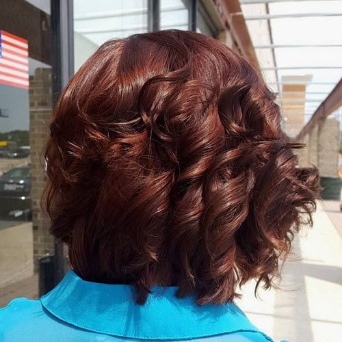 Classy Chocolate Curls for Short Hair