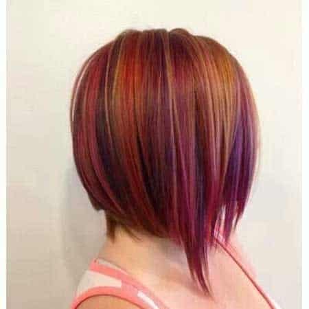 Tri-color inverted bob