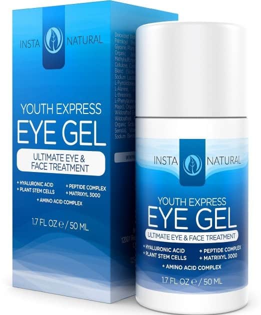 InstaNatural Eye Gel Cream – Wrinkle, Dark Circle, Fine Line & Redness Reducer