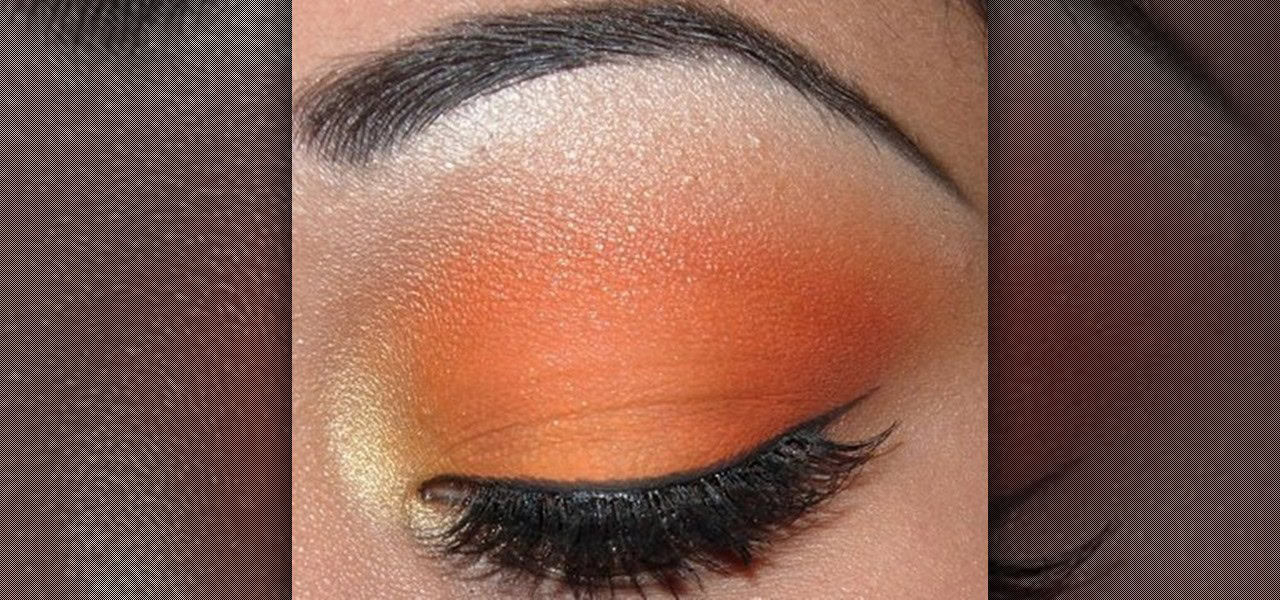 Orange eyeshadow