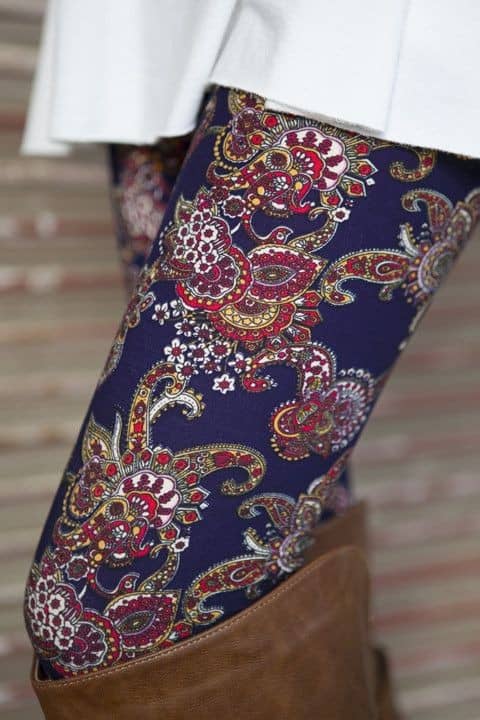 Paisley leggings