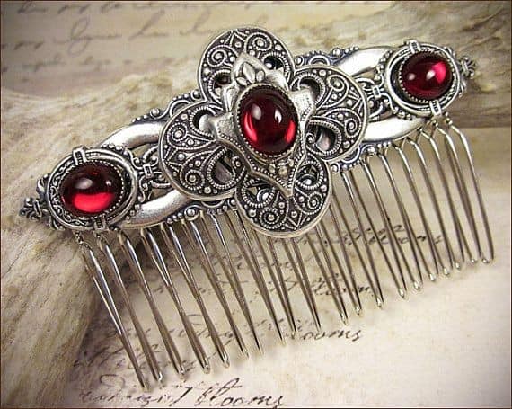 Jeweled hair combs