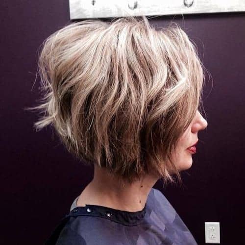 Brown Loosely Tousled Bob