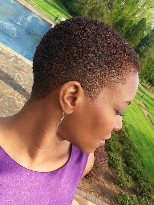 Cute and curly super short fade