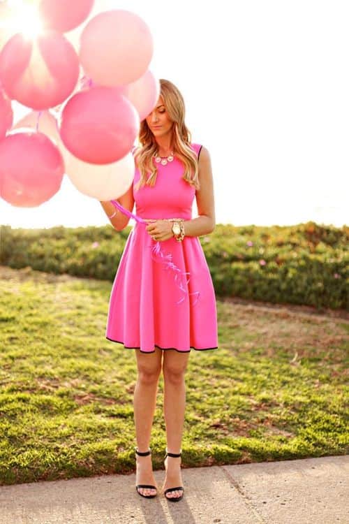 Pretty Pink Dress Outfit