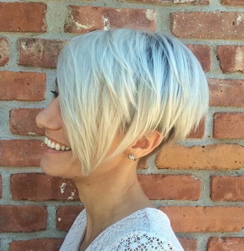 Baby Blue to Blonde Ombre Bob