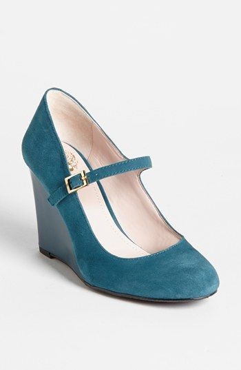 Teal suede shoes