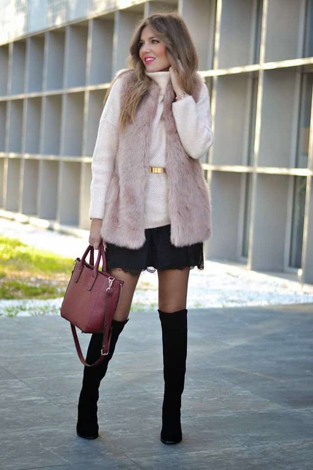 Stylish Outfit with Over-Knee Boots