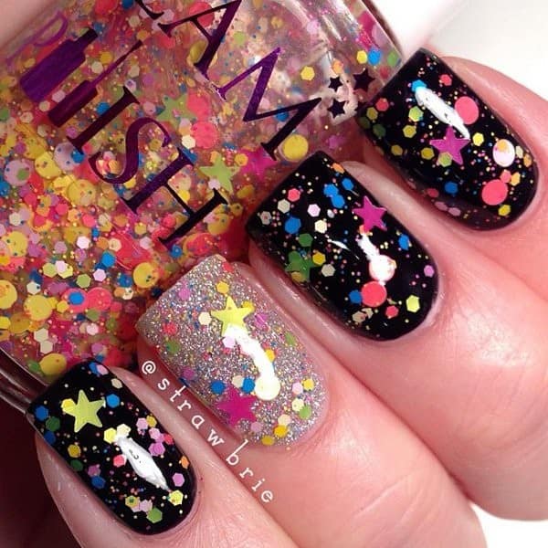 Star Nail Design for Young Women