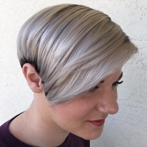 Silver and Blue Cropped Cut