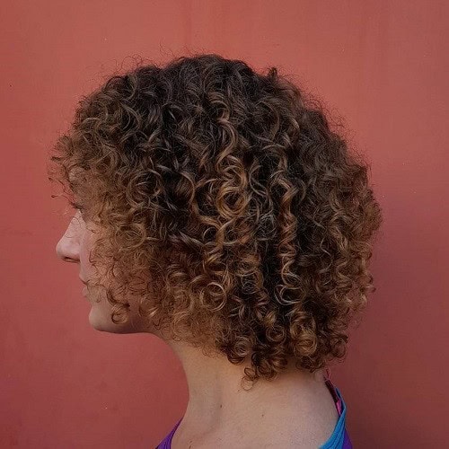 Brown Balayage Corkscrew Curls