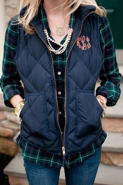 Monogram quilted vest