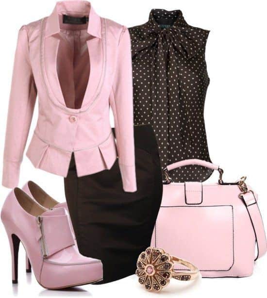 Chocolate and pink combo