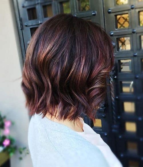 Subtle Red Highlighted Bob