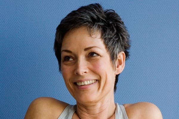 Face framing short haircut for women over 50