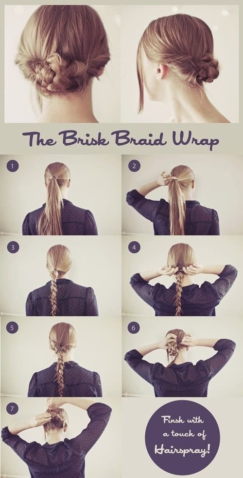 Easy hair ideas: The Brisk Braid Wrap