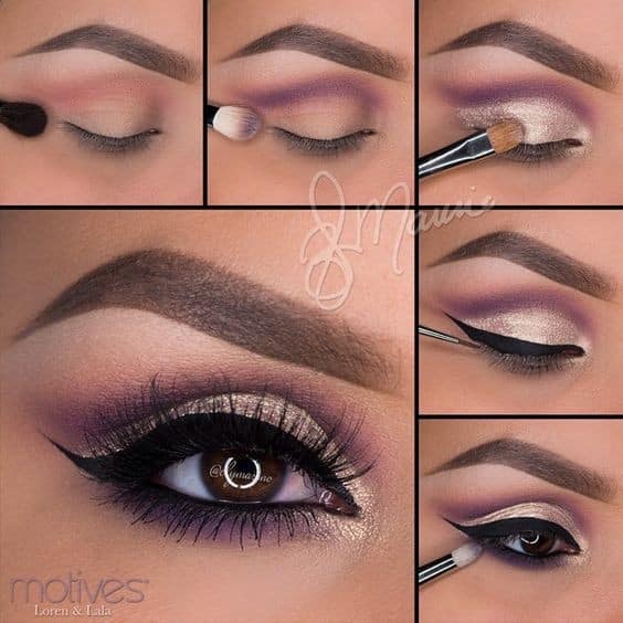 Step by step eyeshadow tutorials for green eyes