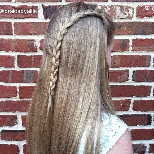 Staggered Bright Blonde Braid