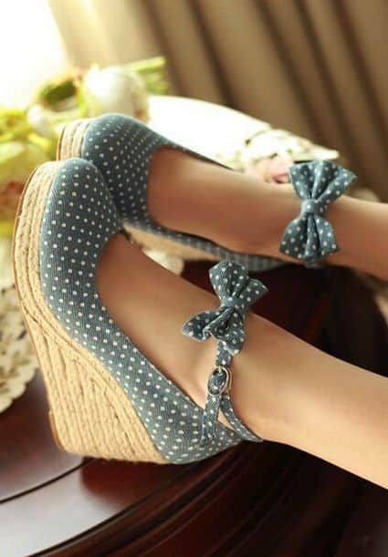 Polka dot wedges