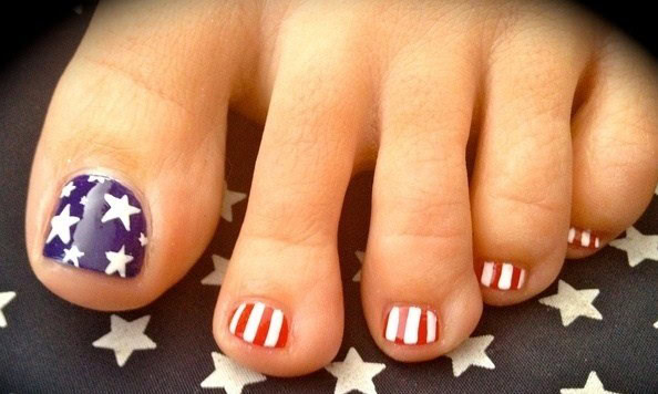 ‘American Flag’ feet