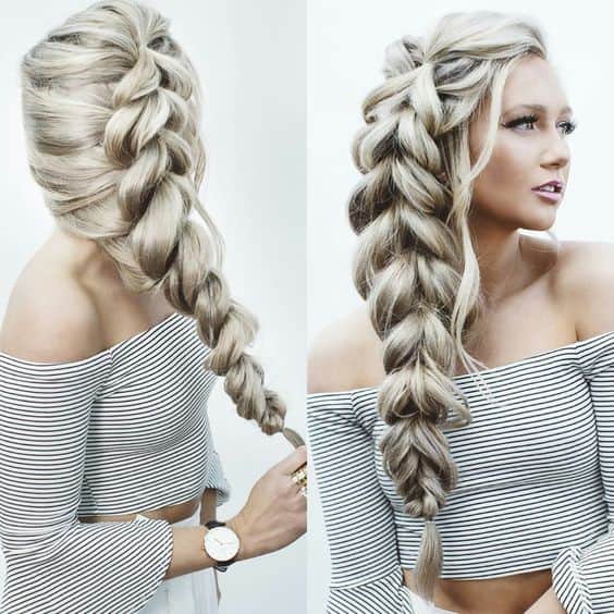 Halo Braid with Flowers