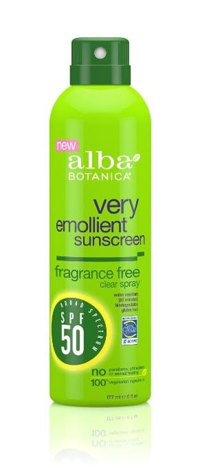 Alba Botanica Very Emollient, Fragrance Free Spray Sunscreen SPF 50