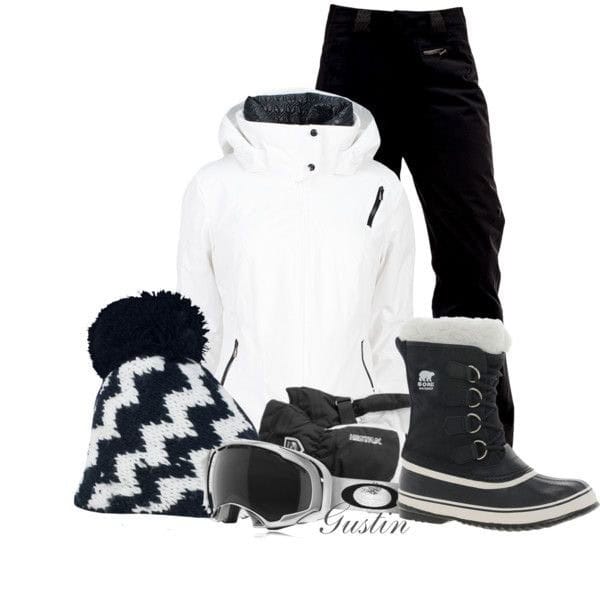 Black-and-white ensemble