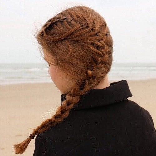 Copper French Braid for girls