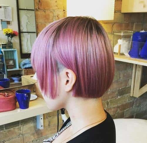 Pastel Purple Sleek Bob