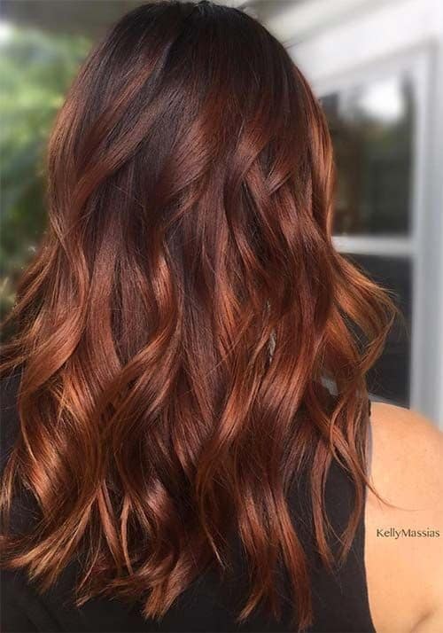 Ombre Auburn with Loose Curls