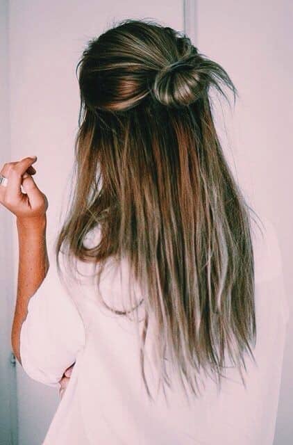 Messy Ombre Bun