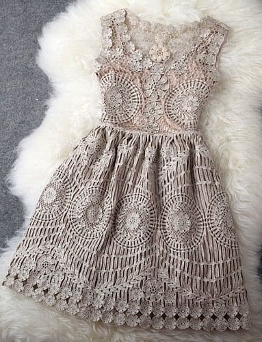 Grey vintage embroidery