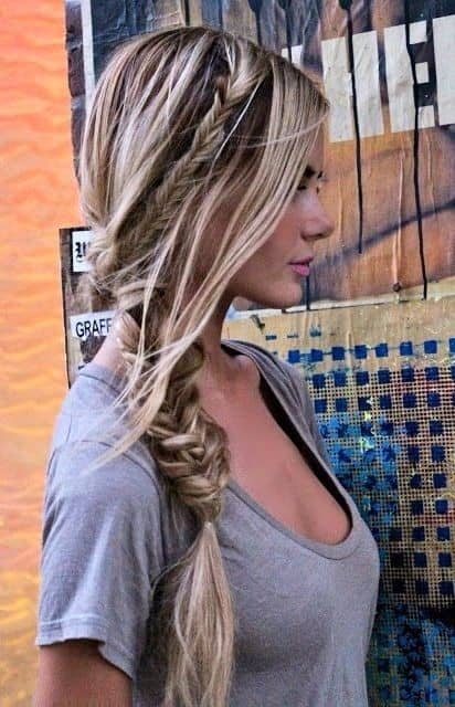 Stylish Messy Braided Hairstyle