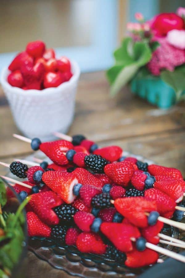 Berry kabobs