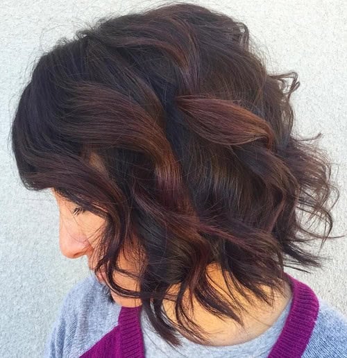 Brown and Red Balayage Curls