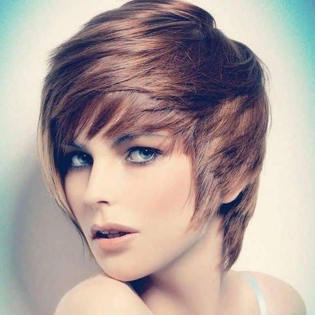 Long layered shag pixie