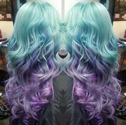 Bubblegum Blue to Lilac Ombre