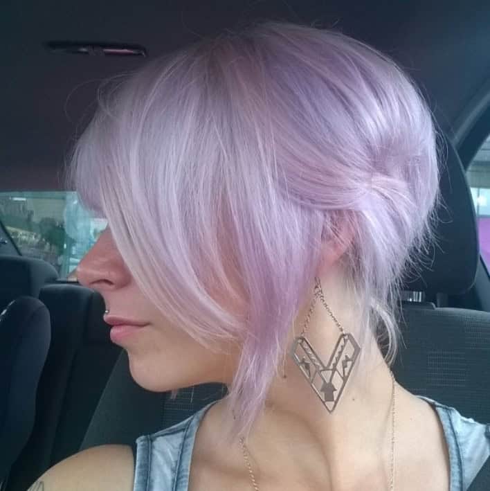 Pale purple hair